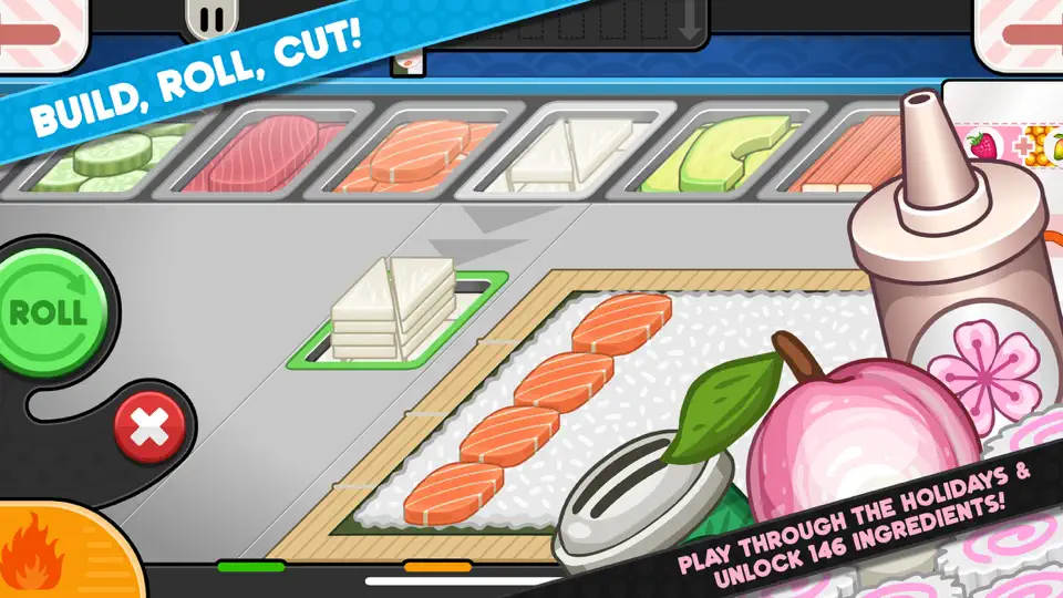Captura de pantalla de Papa's Sushiria To Go! en iPhone 4