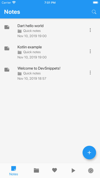 DevSnippets Screenshot