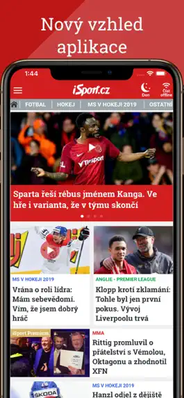 Game screenshot iSport.cz: zprávy a video mod apk