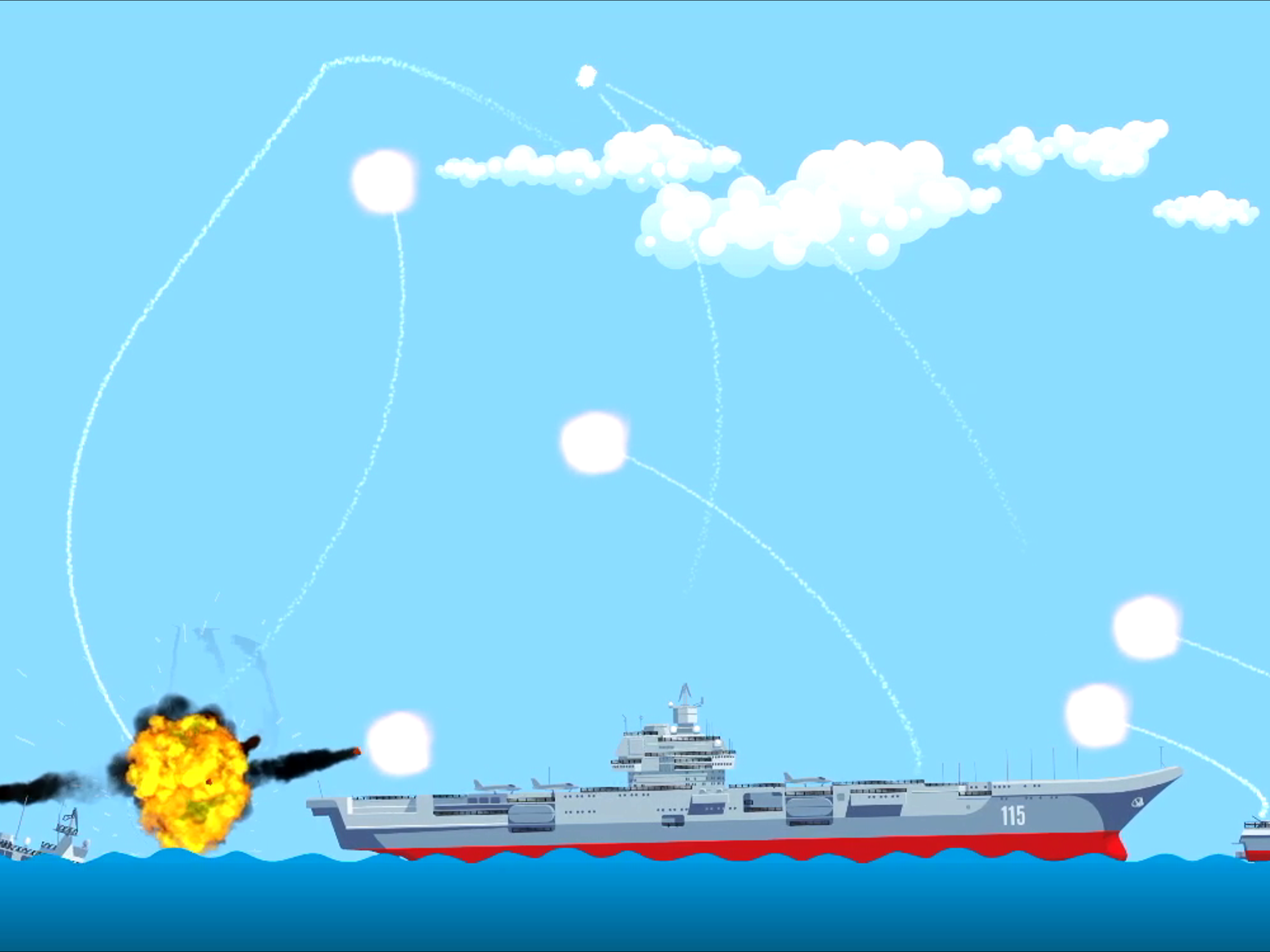Missile vs Warships