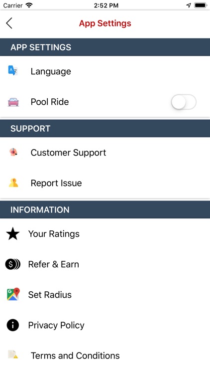 PING2RIDE Driver screenshot-3