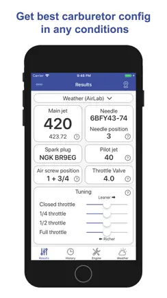 Jetting Yamaha YZ 2T Moto iPhone image 1