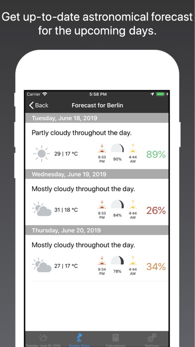 Screenshot #3 pour Astronom - Astronomy Weather