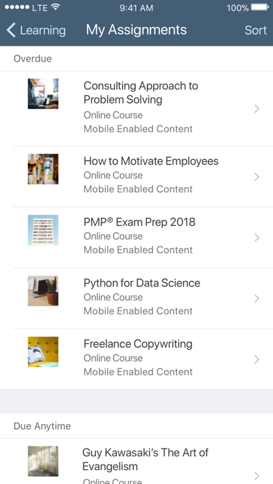 Learning by SuccessFactors Screenshot