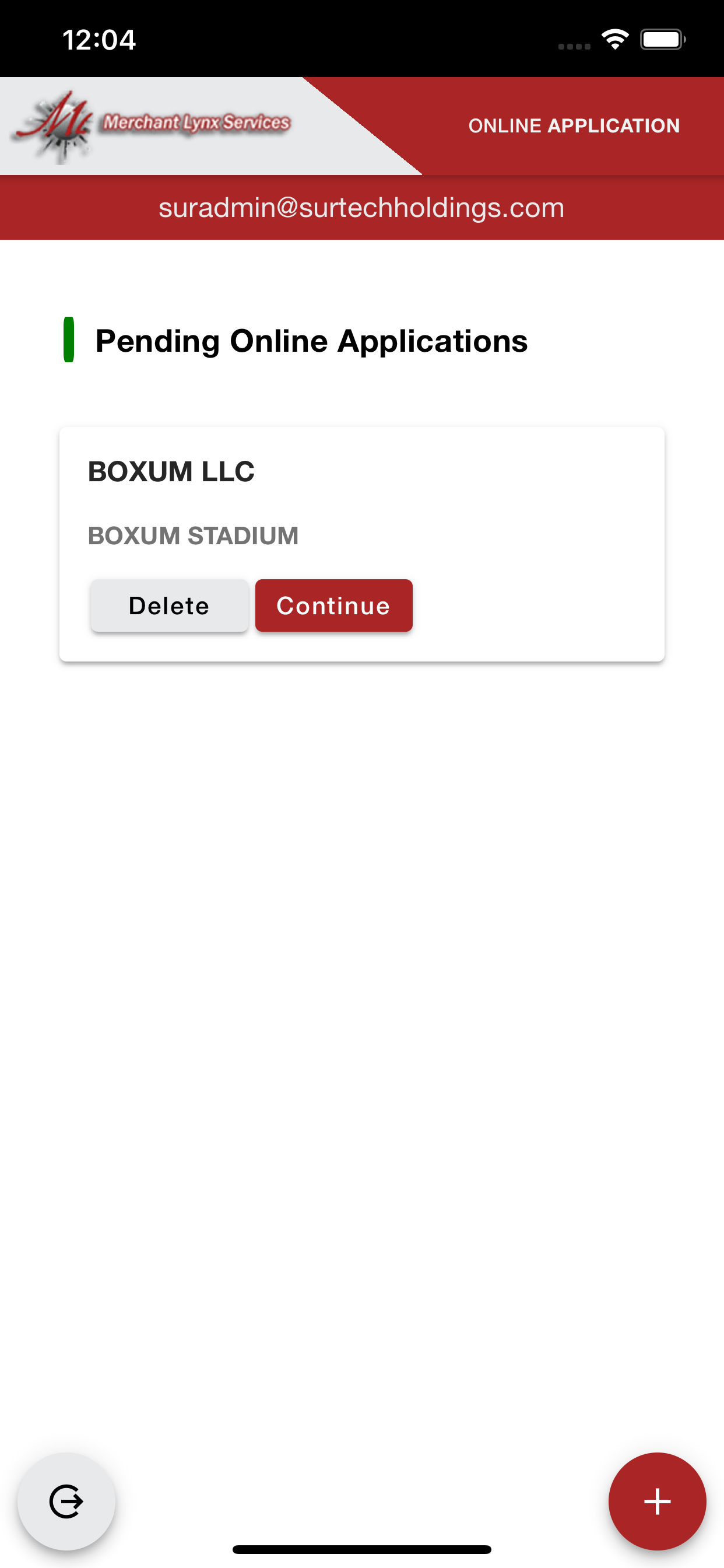 Merchant Lynx eApplication