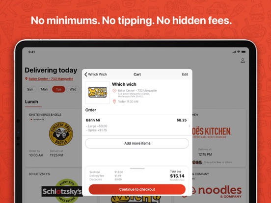 Foodsby: Local Food Delivery iPad screenshot 4 - Food & Drink app