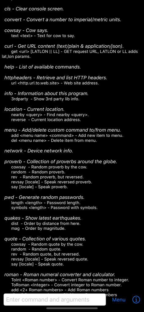 Command Line Program - Utilities App | MWM