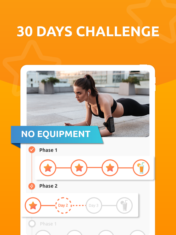 Plank workout iPad screenshot