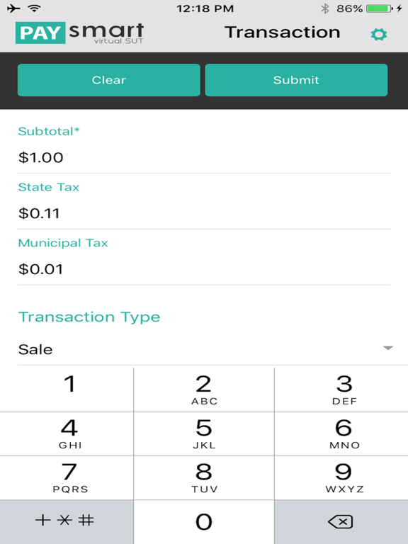 PaySmart Virtual SUT iPad screenshot 2 - Business app