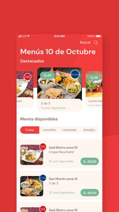 Screenshot #2 pour Lonchito Food Pickup