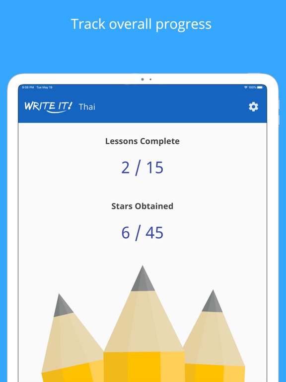 Write It! Thai iPad screenshot 5 - Education app