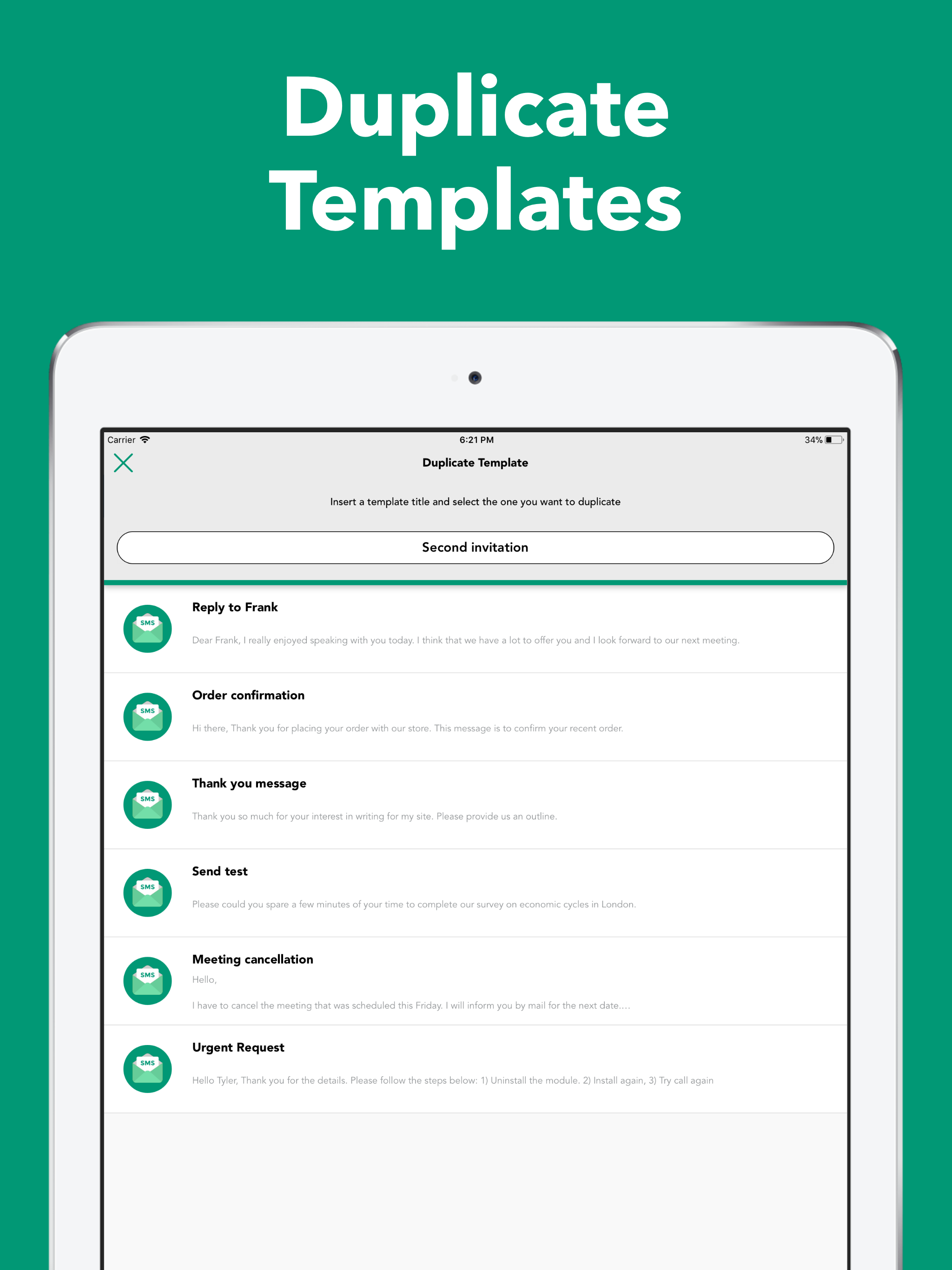 SMS Templates - Text Messages screenshot 10