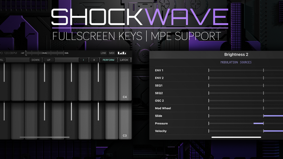 #3. ShockWave - Synth Module (iOS) 由: Kai Aras