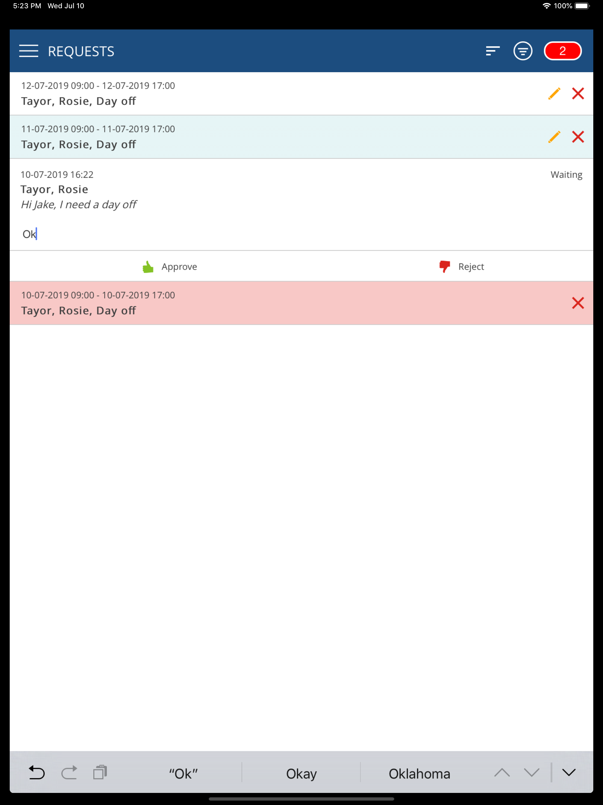 Absence Planner