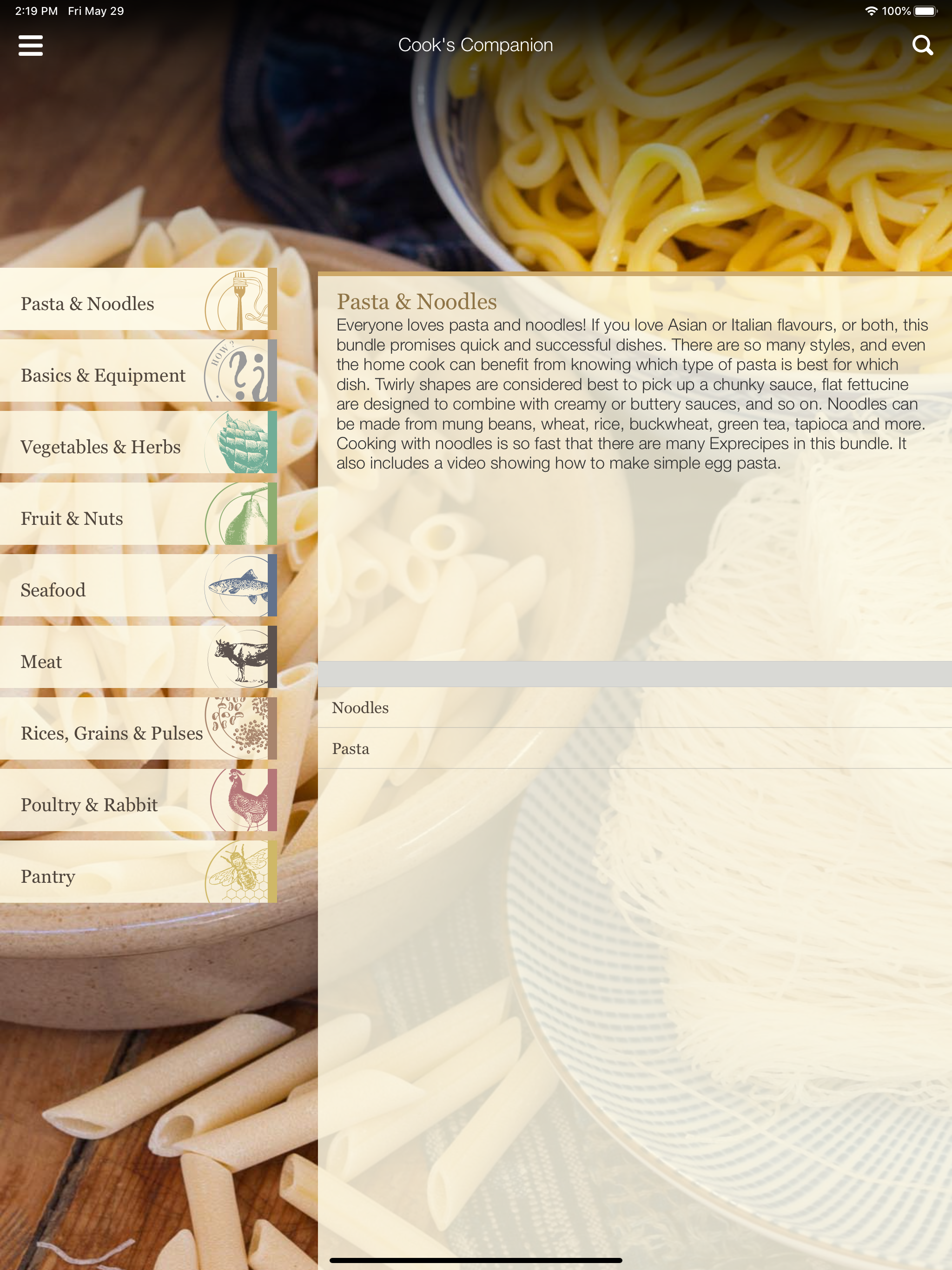 Cook's Companion App