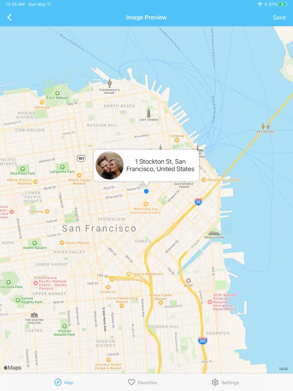 Photo GPS Location iPad screenshot