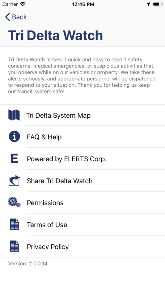 #3. Tri Delta Watch (iOS) 由: ELERTS Corp