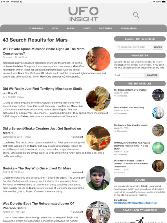 Screenshot #6 pour UFO Insight