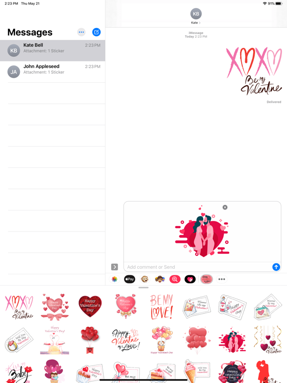 Screenshot #4 pour Be My Love Stickers