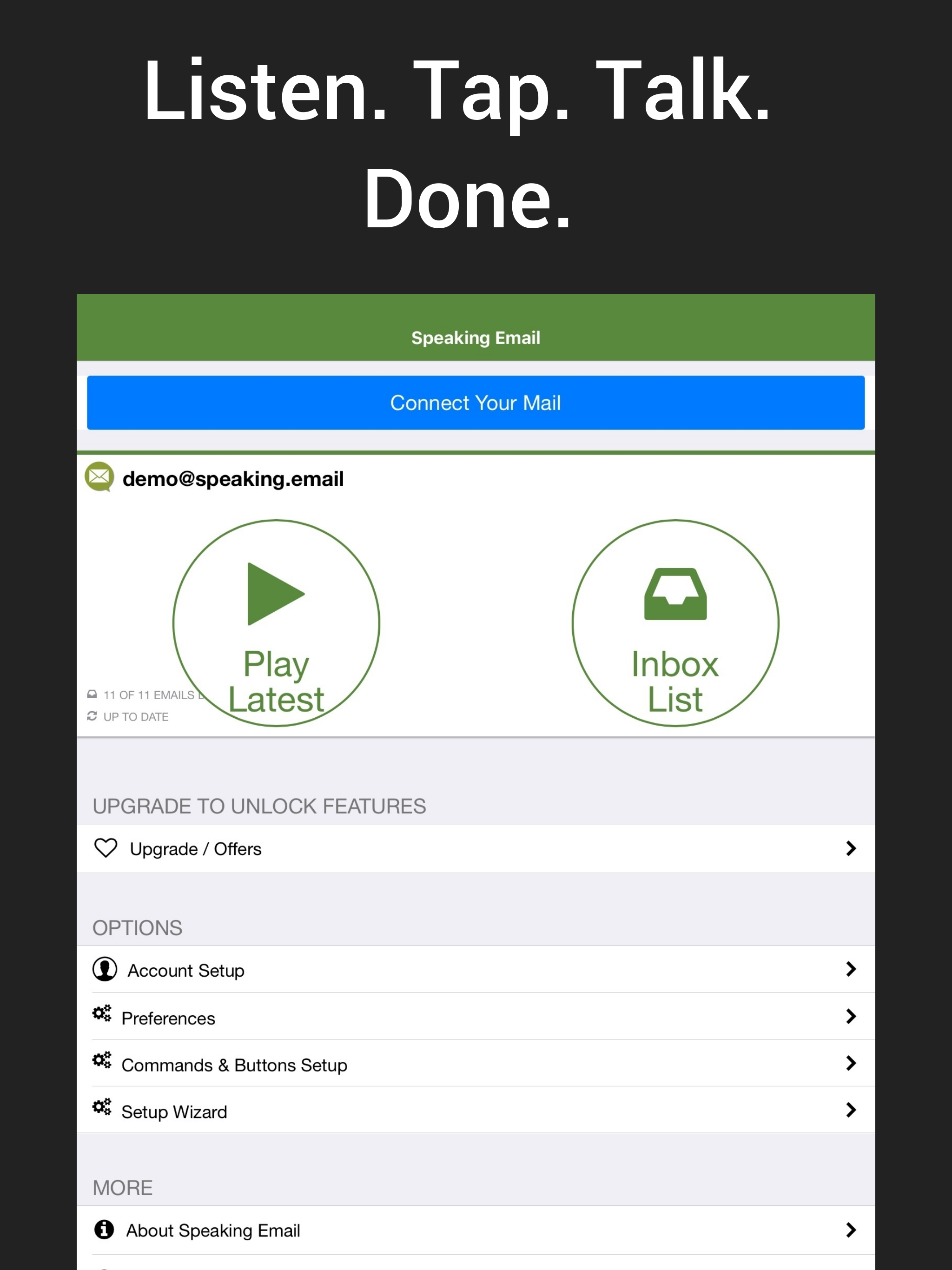 Speaking Email - voice reader