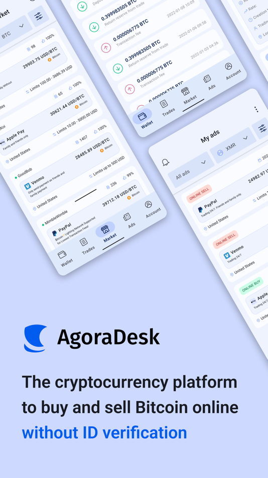 AgoraDesk: buy Bitcoin easily - 1.1.38 - (iOS)