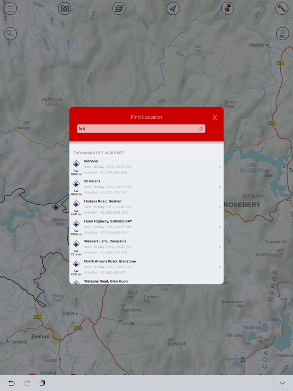 FireMapper Enterprise iPad screenshot 4 - Navigation app