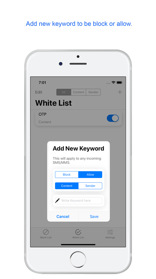 #1. Spam SMS Filter (iOS) 来自: Manish Paralikar