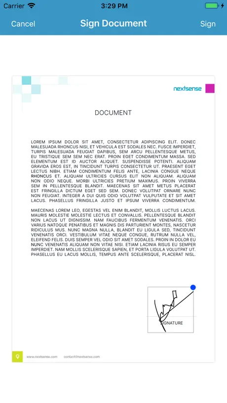 Nextsense eSign