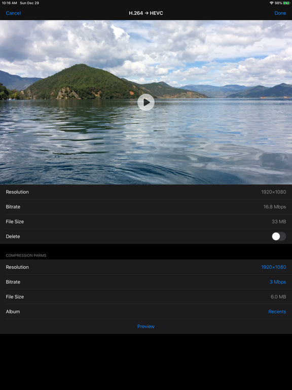 Video Compressor & Editor iPad screenshot 5 - Photo & Video app