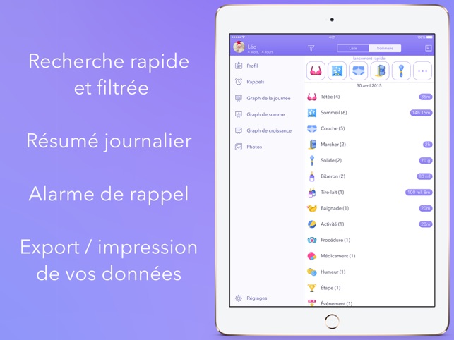 Carnet De Bebe L Allaitement Dans L App Store