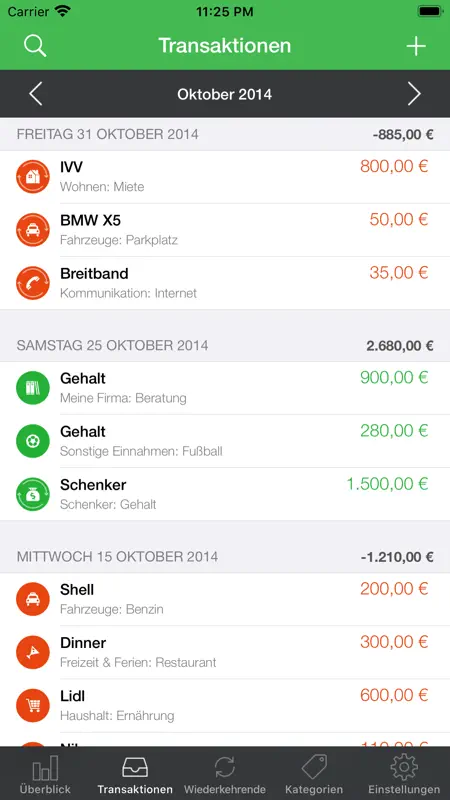 Meine Ausgaben screenshot 3 of 6