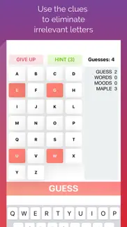 mastermind words - jotto iphone screenshot 3