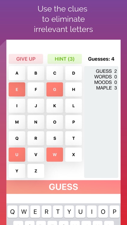 Mastermind Words - Jotto