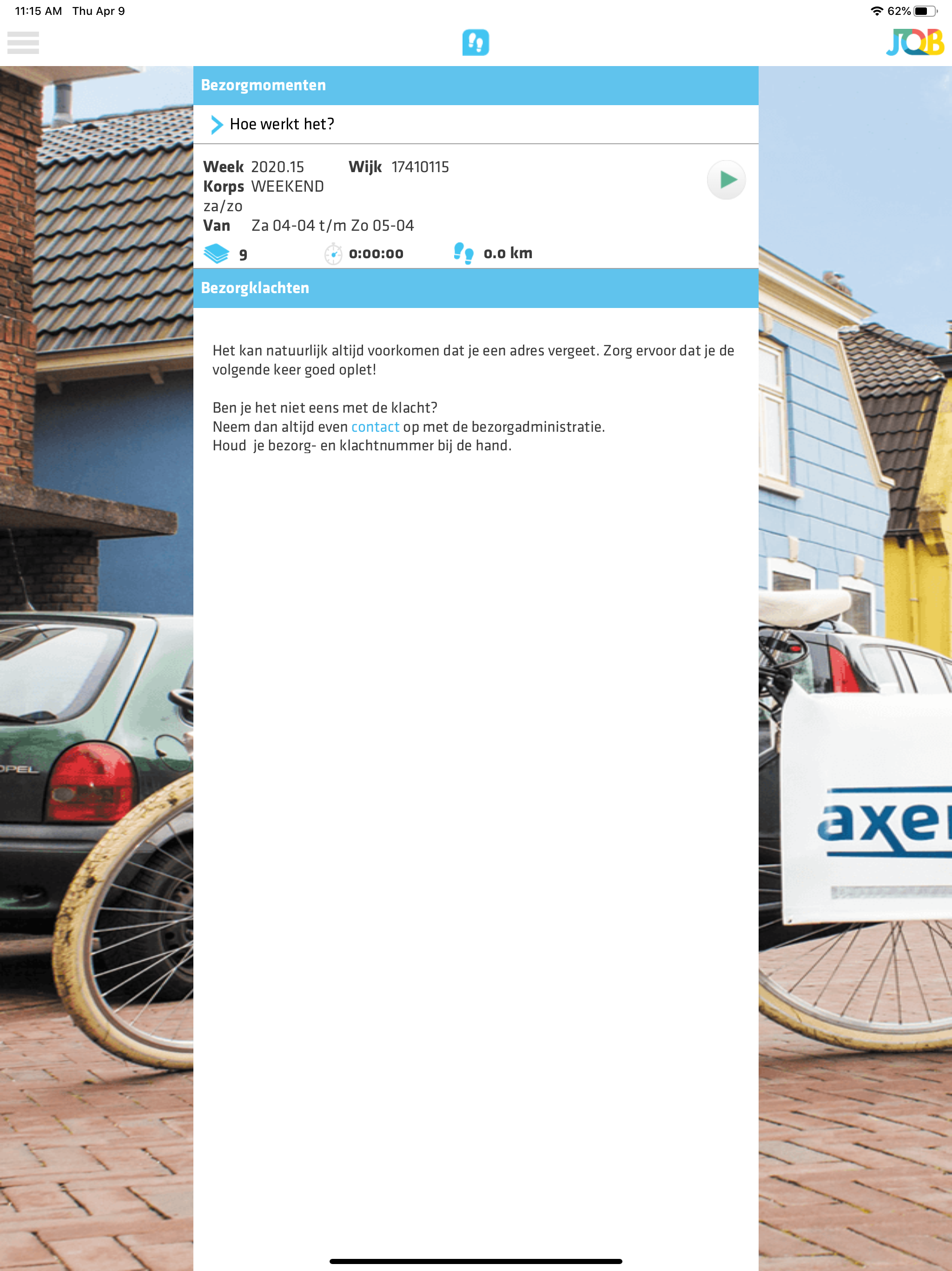 JOB (voor bezorgers)