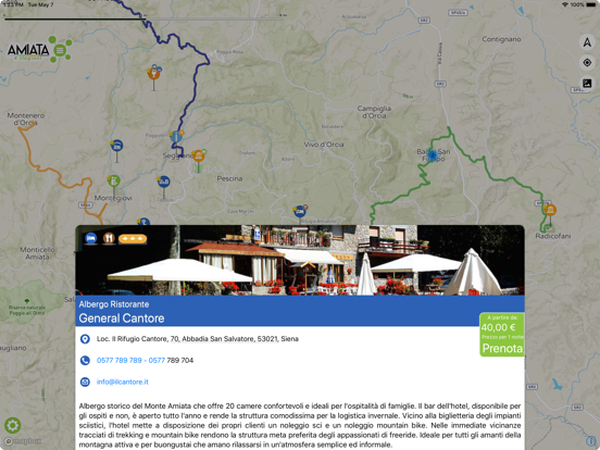 Amiata 4 Stagioni iPad screenshot 6 - Travel app