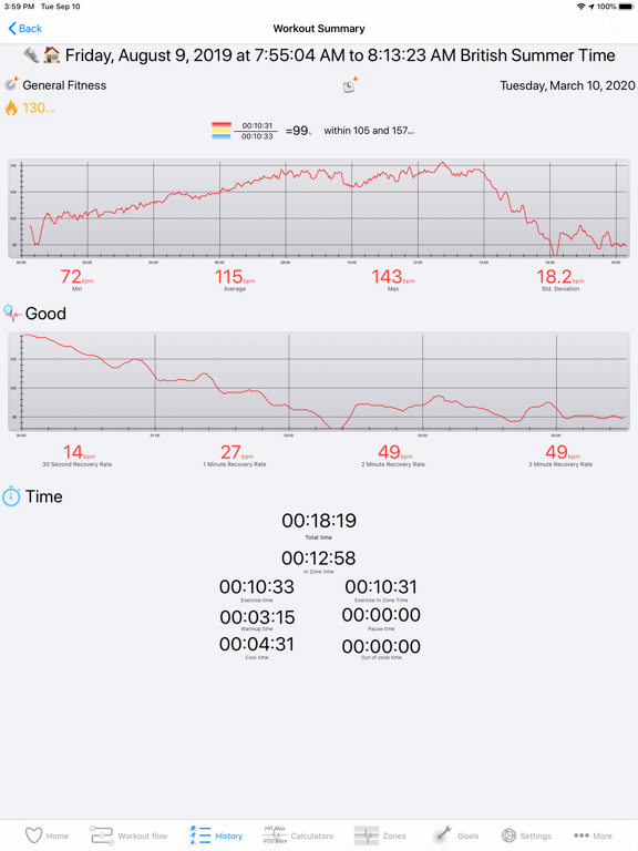 Screenshot #6 pour Zones Cardio