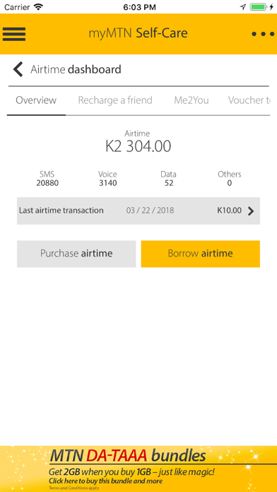 MyMTN Screenshot