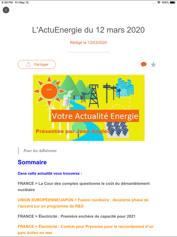 Screenshot #5 pour CFDT EDF R&D