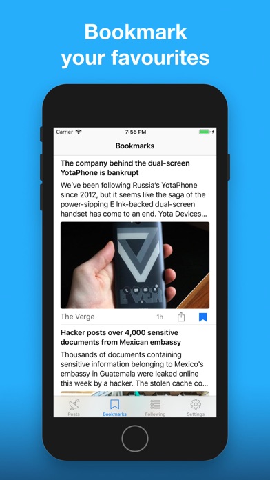 NewsWave - News Reader+ app screenshots.