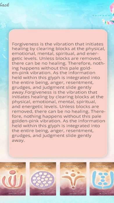 Rainbow Healing Card App screenshot 2