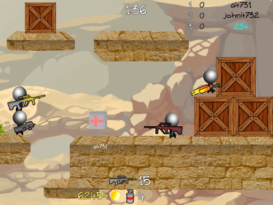 Stickman Multiplayer Shooter iPad screenshot