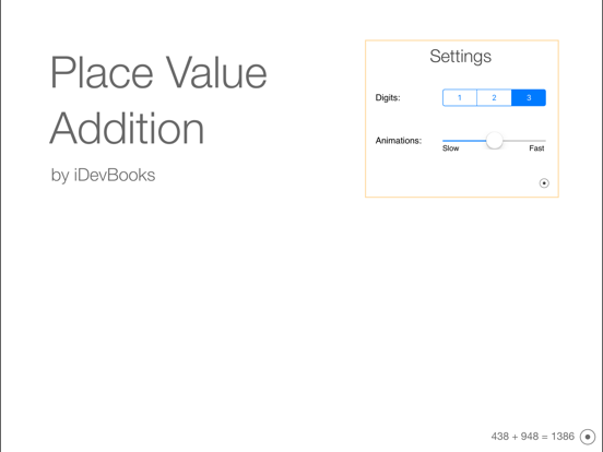 Place Value Addition iPad screenshot
