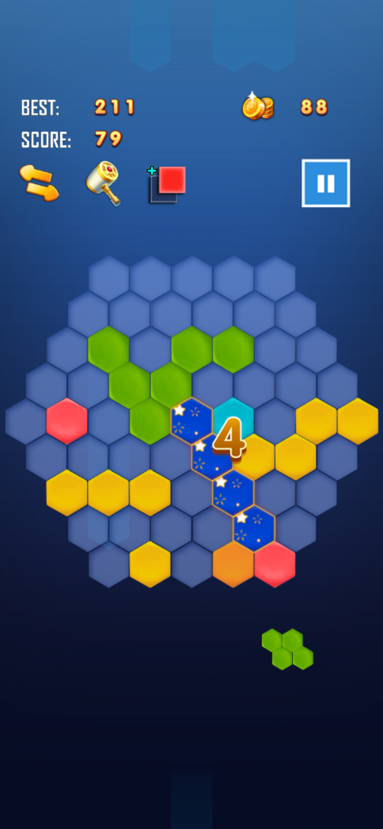 Hexa Square Block Puzzle - Fun screenshot 4
