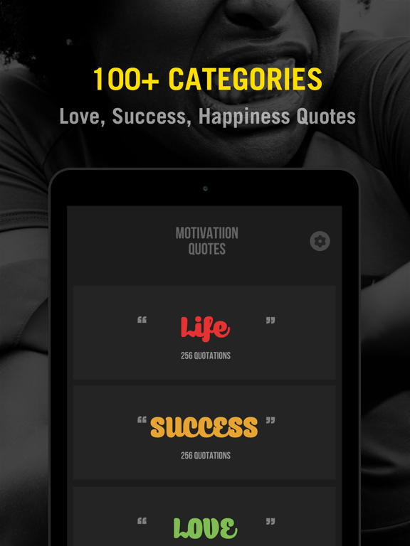 Daily Self Motivation Quotes iPad screenshot 4 - Utilities app