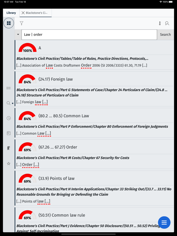 OUP - LawReader iPad screenshot