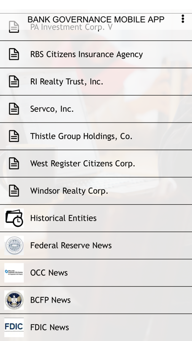 BANK GOVERNANCE MOBILE APP screenshot 2