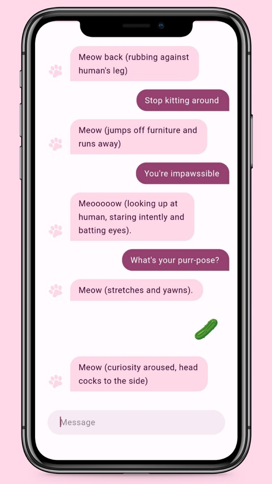 #1. Catbot - Virtual Cat (iOS) By: App Brewing Company Ltd