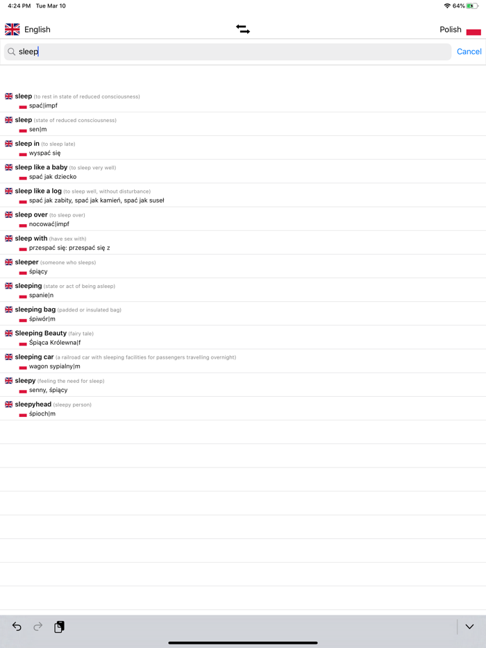 Polish-English Dictionary