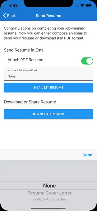 Got Resume Builder: Screenshot 4 von 10
