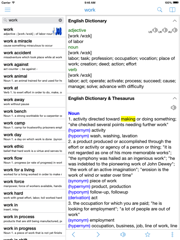 Screenshot #4 pour Dictionnaire - Dict Box